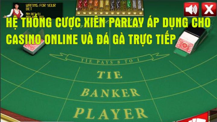 Hệ thống cược xiên parlay áp dụng cho casino online và đá gà trực tiếp