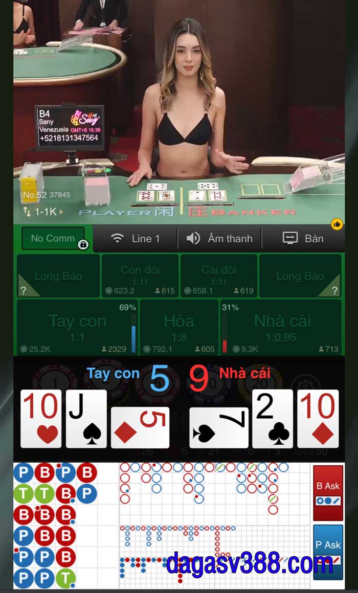 Chơi baccarat online trên điện thoại di động của KUBET.com