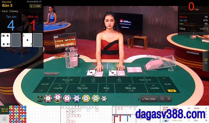 Chơi bài baccarat trực tuyến KUBET